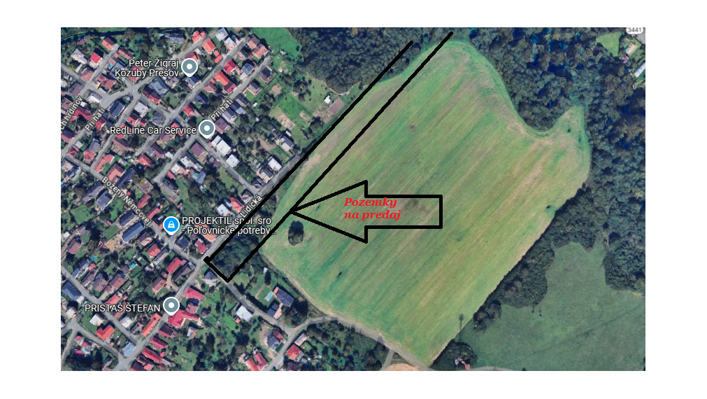 Na Predaj - jedinečné pozemky, 300m2 - 410 m2, Lidická ulica - Solivar.