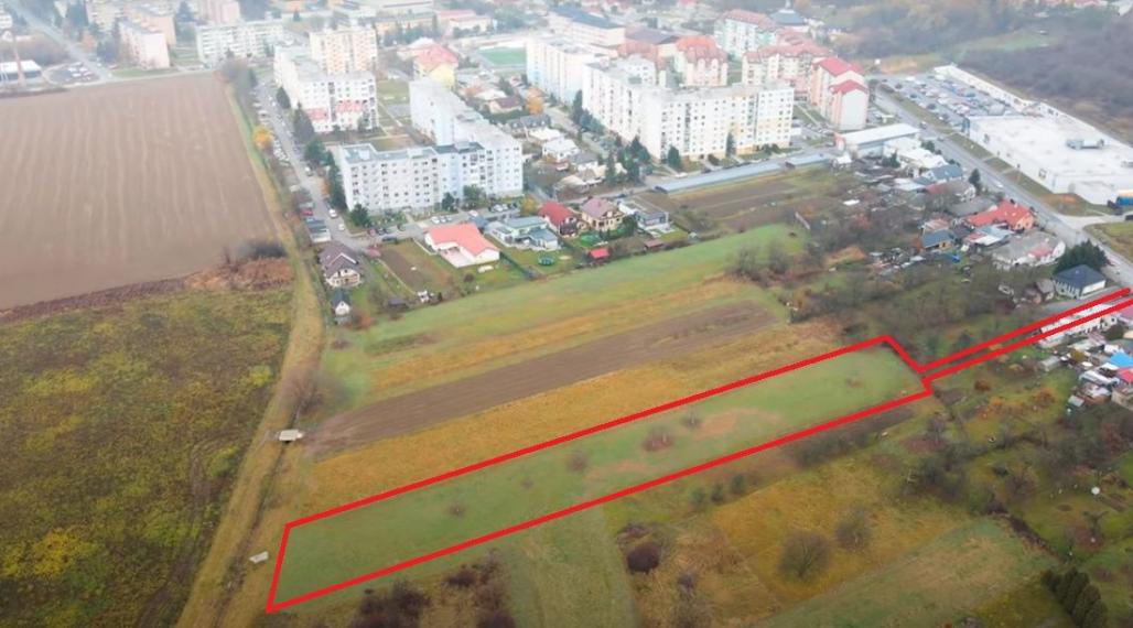 Na predaj pozemok v meste Vranov nad Topľou