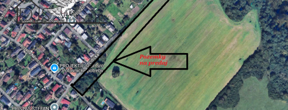 Na Predaj - jedinečné pozemky, 300m2 - 410 m2, Lidická ulica - Solivar.